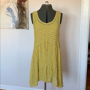 Yellow Embroidered Dress size S